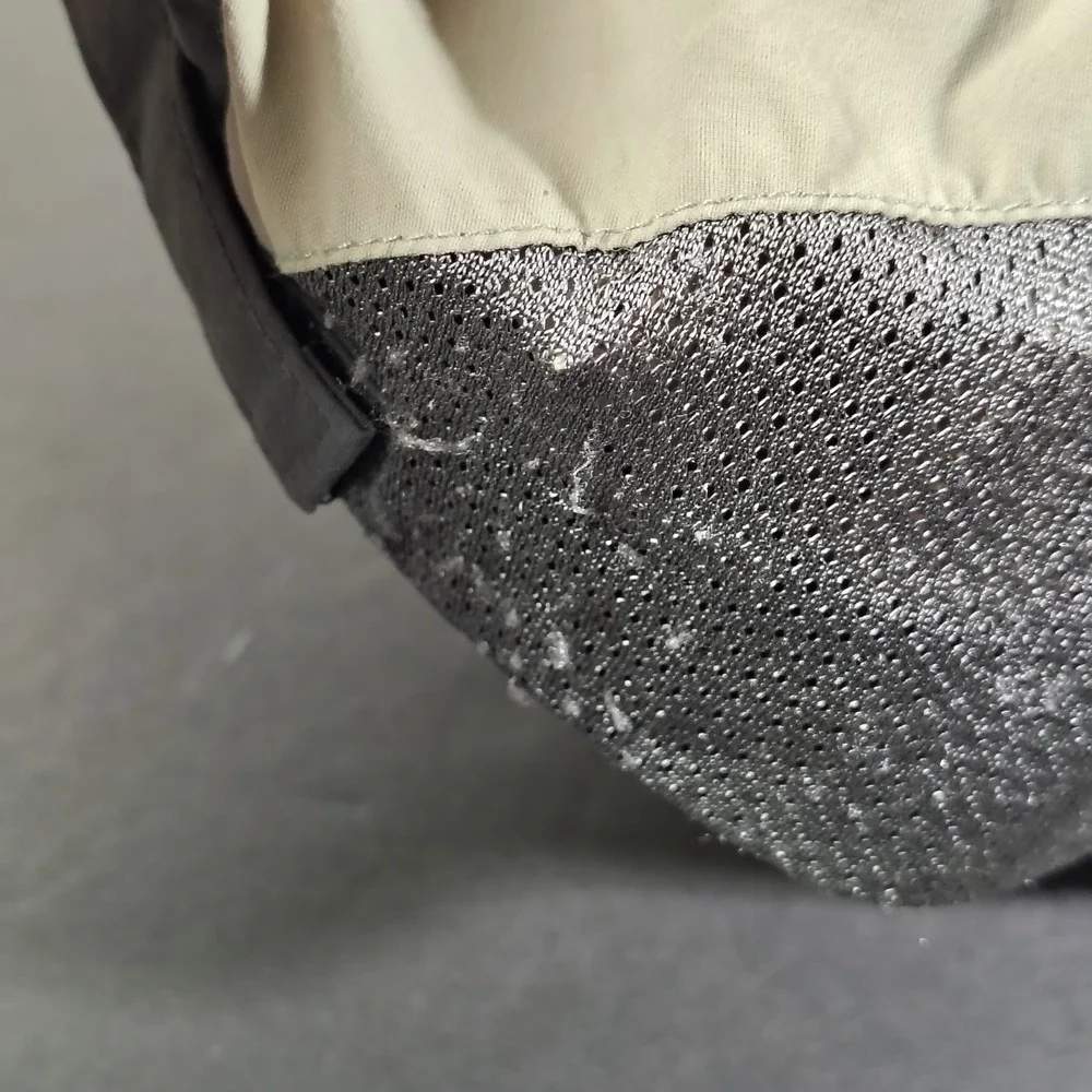Outdoor Research Hat Cap Adjustable Strap Gray Tan Nylon Panel Mesh Hiking